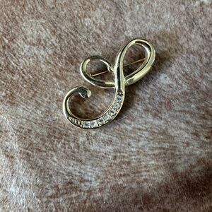 Vintage “S” Brooch